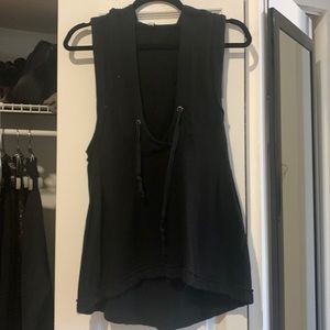 Free people black sweater vest